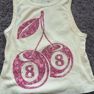 Yellow Cherry Tank Top